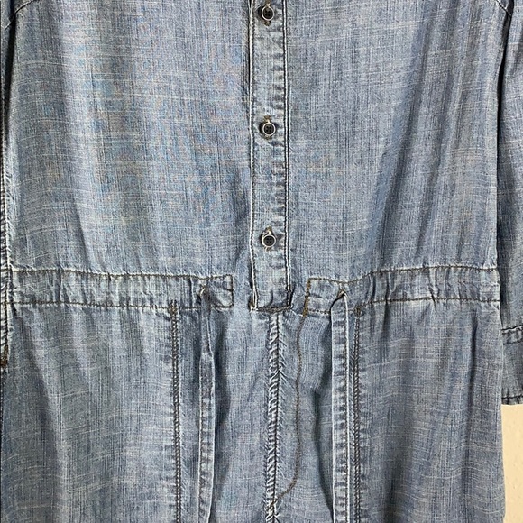 Anthropologie Level 99 Chambray Denim Romper XS - Picture 6 of 8